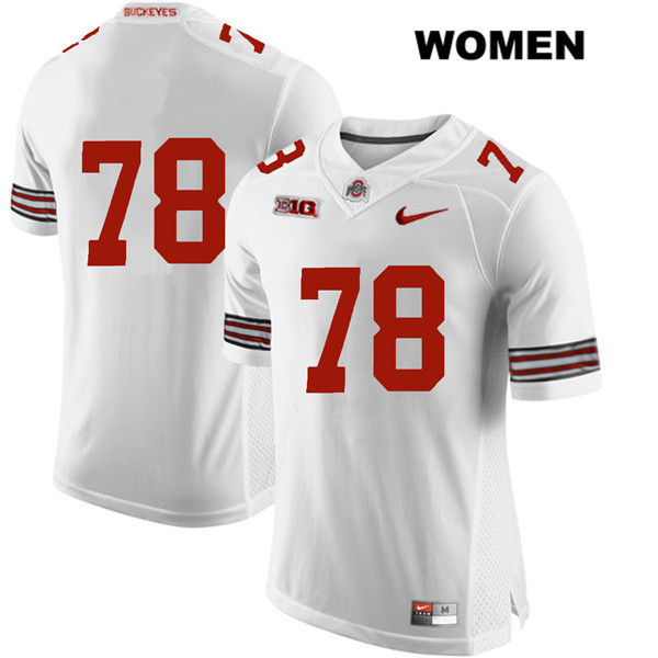 Ohio State Buckeyes Women's Demetrius Knox #78 White Authentic Nike No Name College NCAA Stitched Football Jersey TI19P22HP